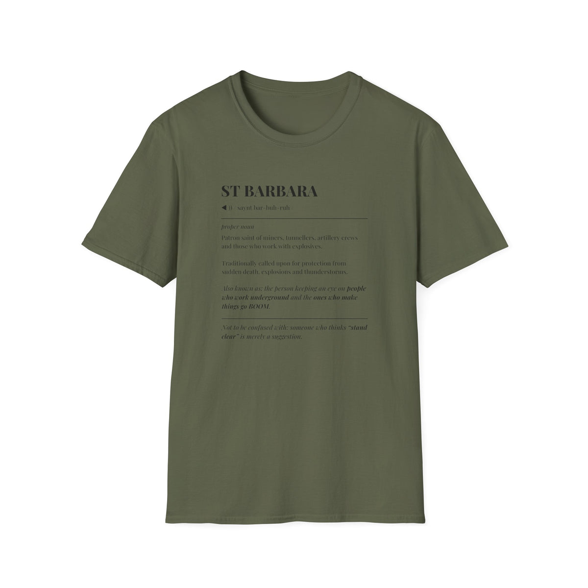 St Barbara Definition T-Shirt