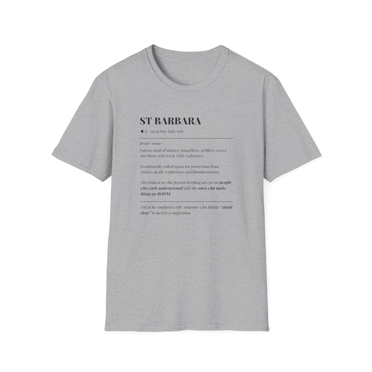 St Barbara Definition T-Shirt