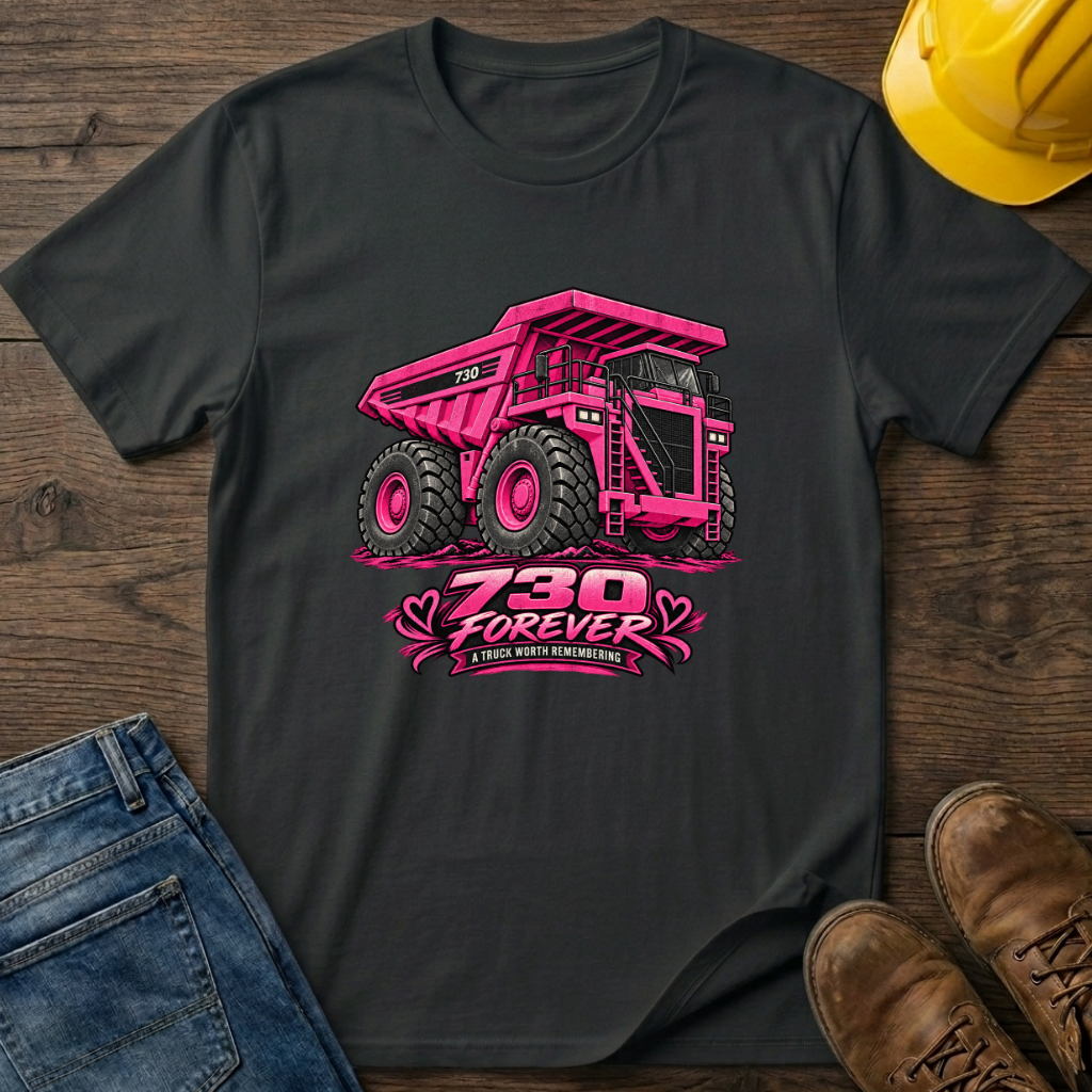 Pink Dump Truck 730 T-Shirt