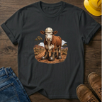 Cow in Boots and Hard Hat T-Shirt