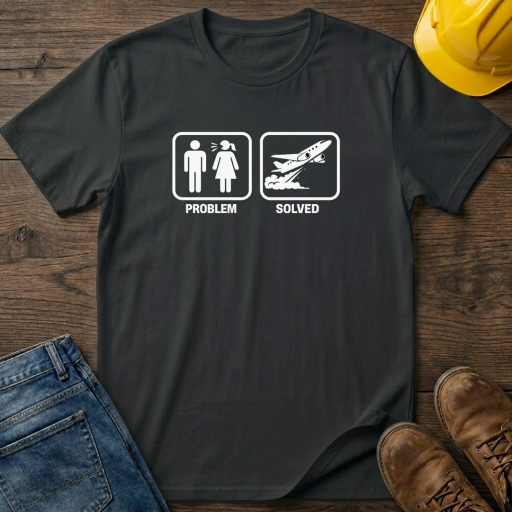 Problem Solved Fly Out Day T-Shirt