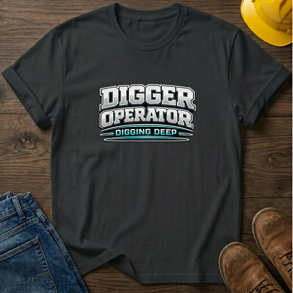 Digger Operator Digging Deep T-Shirt