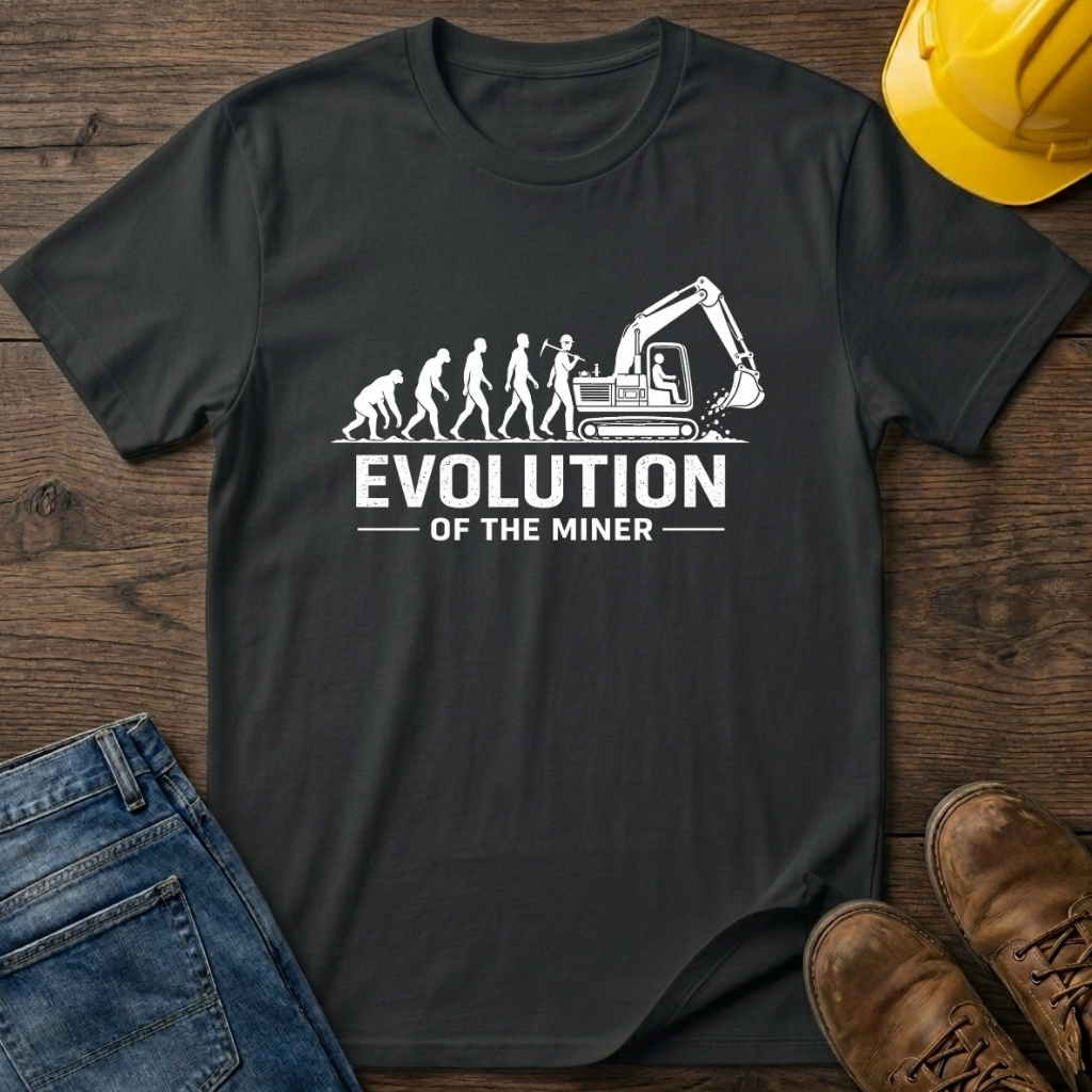 Evolution of The Miner T-Shirt