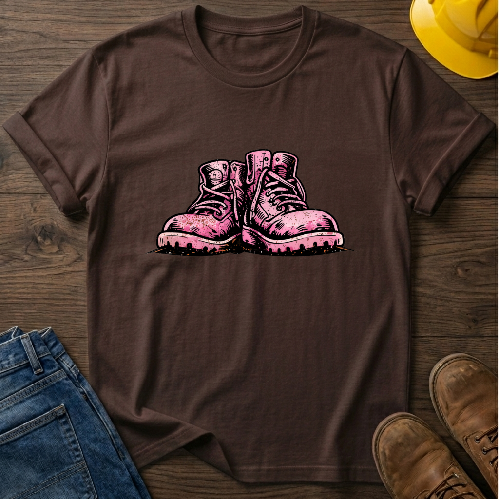 Pink Work Boots T-Shirt