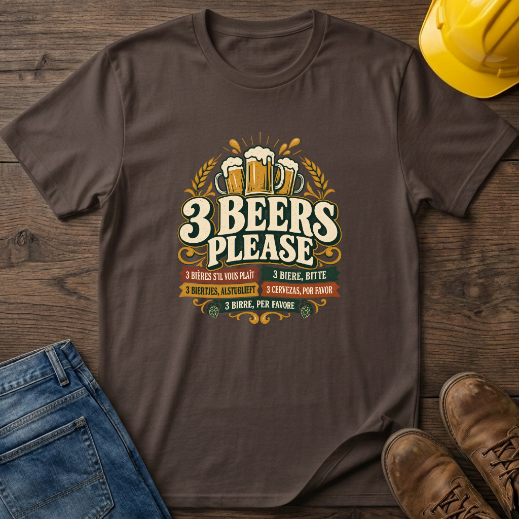 3 Beers Please T-Shirt