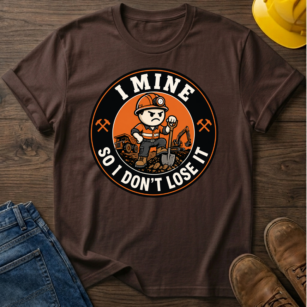 I Mine So I Don't Lose It Male T-Shirt