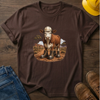 Cow in Boots and Hard Hat T-Shirt