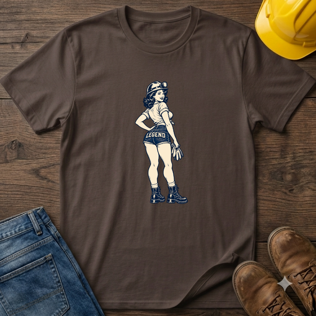 Mining Pinup Female T-Shirt