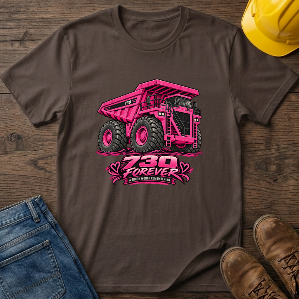 Pink Dump Truck 730 T-Shirt