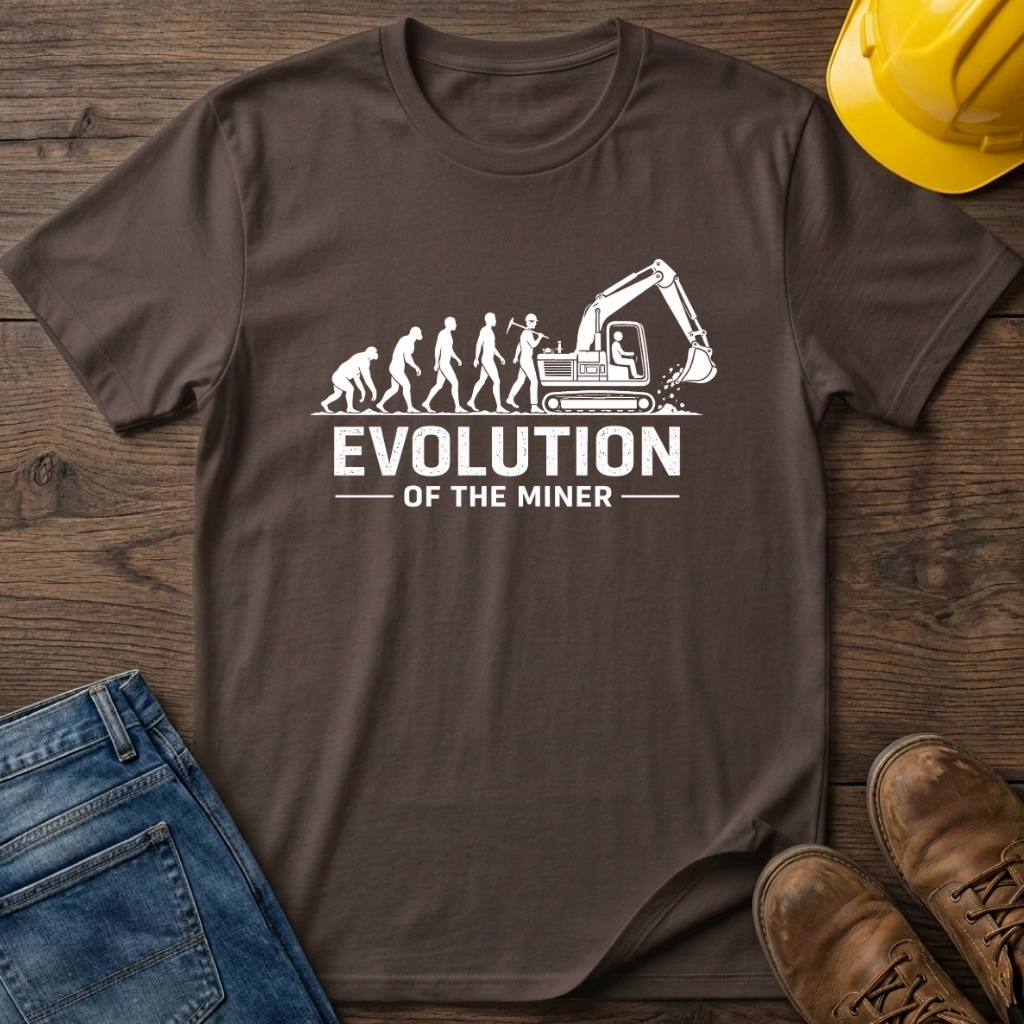 Evolution of The Miner T-Shirt