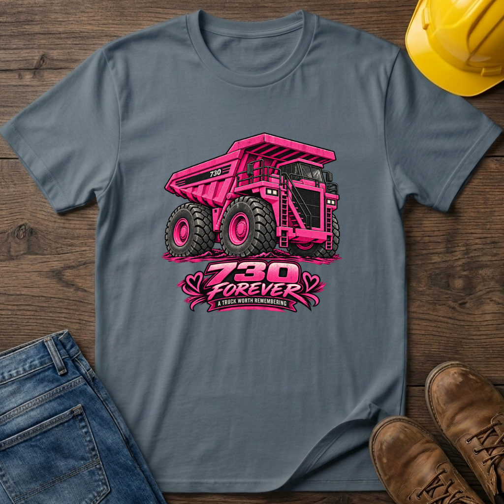 Pink Dump Truck 730 T-Shirt