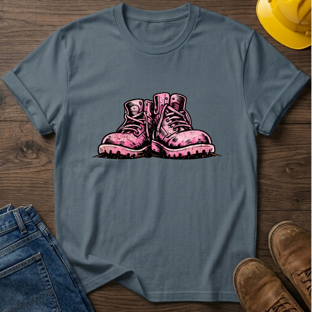 Pink Work Boots T-Shirt