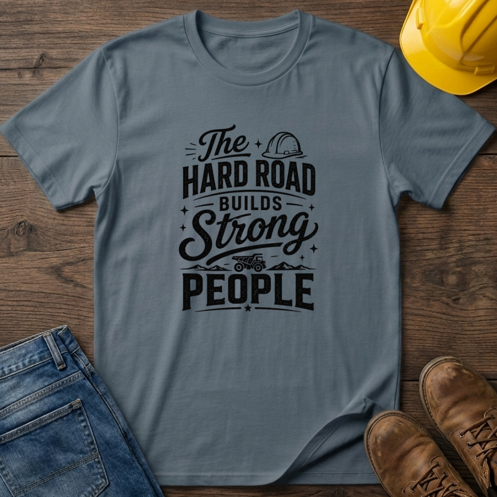 The Hard Road Builds Strong People T-Shirt