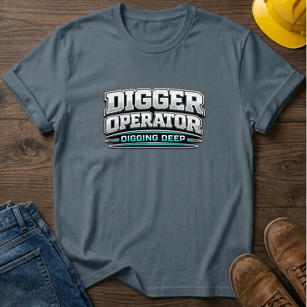 Digger Operator Digging Deep T-Shirt