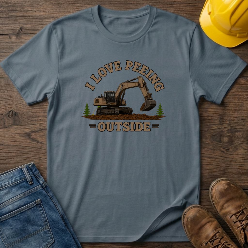 I Love Peeing Outside - Digger T-Shirt