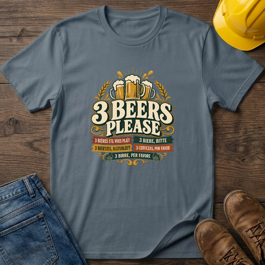 3 Beers Please T-Shirt