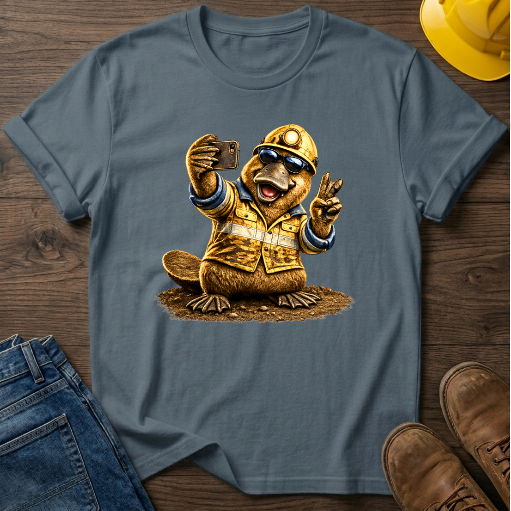 Platypus Miner Selfie T-Shirt