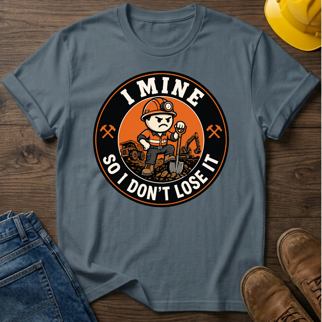 I Mine So I Don't Lose It Male T-Shirt