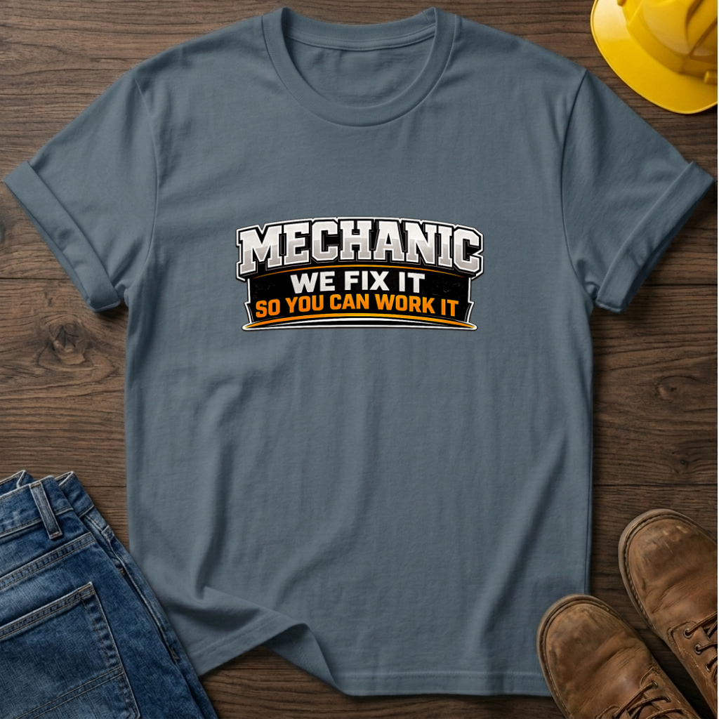 Mechanic No Fix No Work T-Shirt