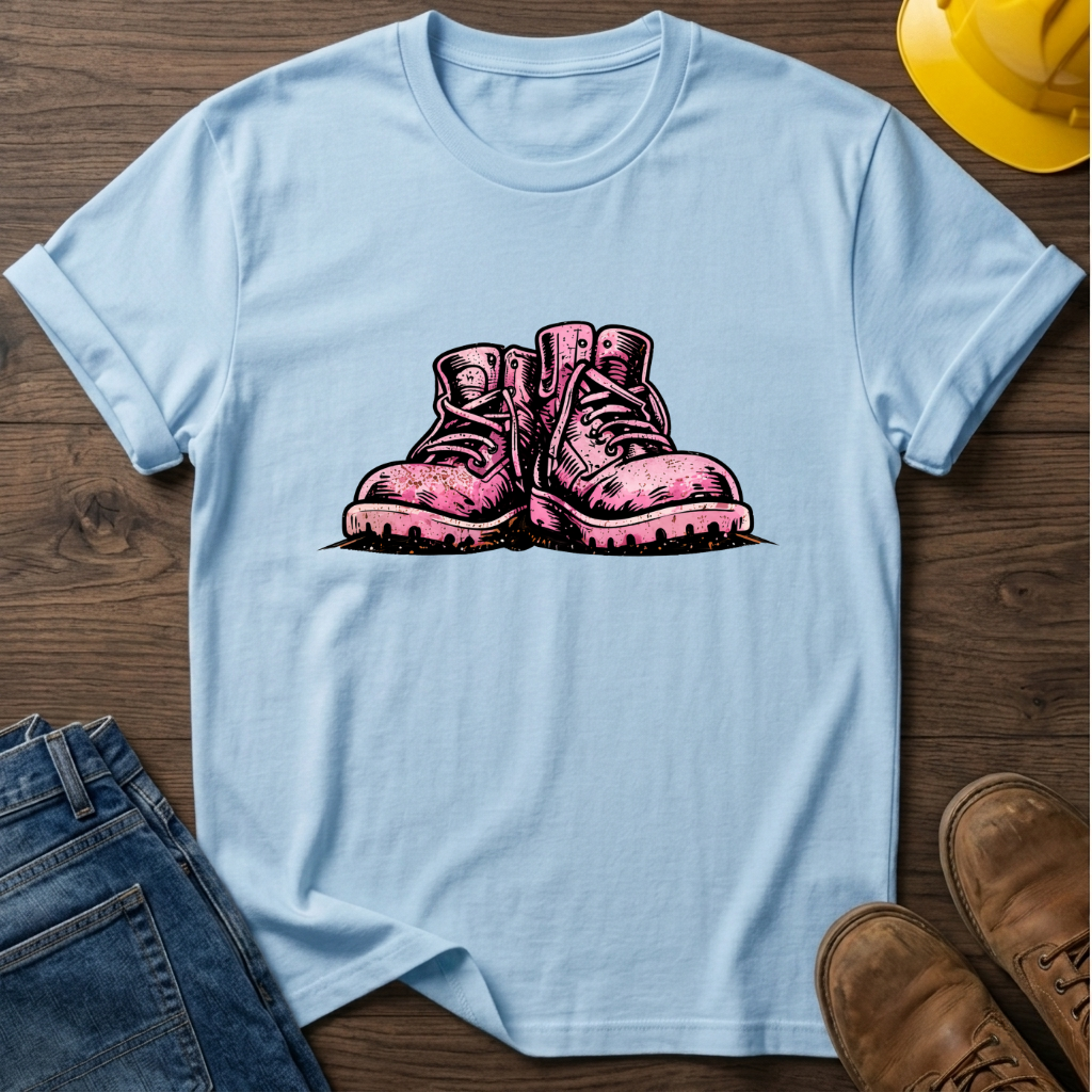 Pink Work Boots T-Shirt