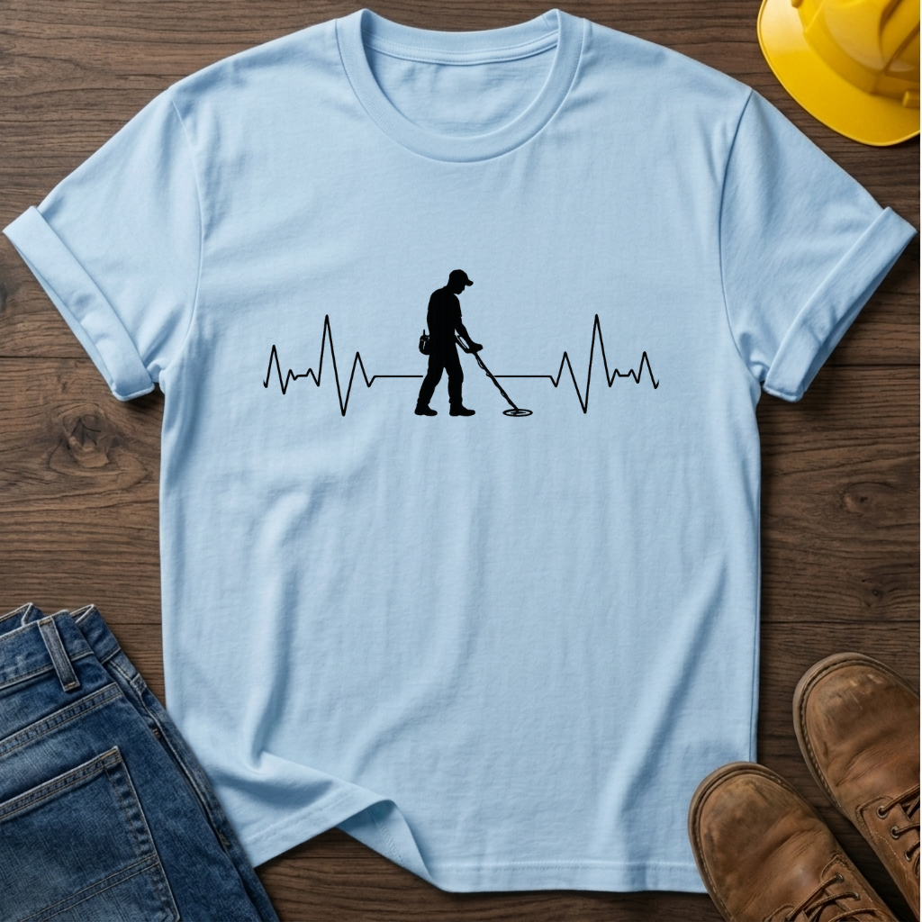 Detectorist Heartbeat T-Shirt