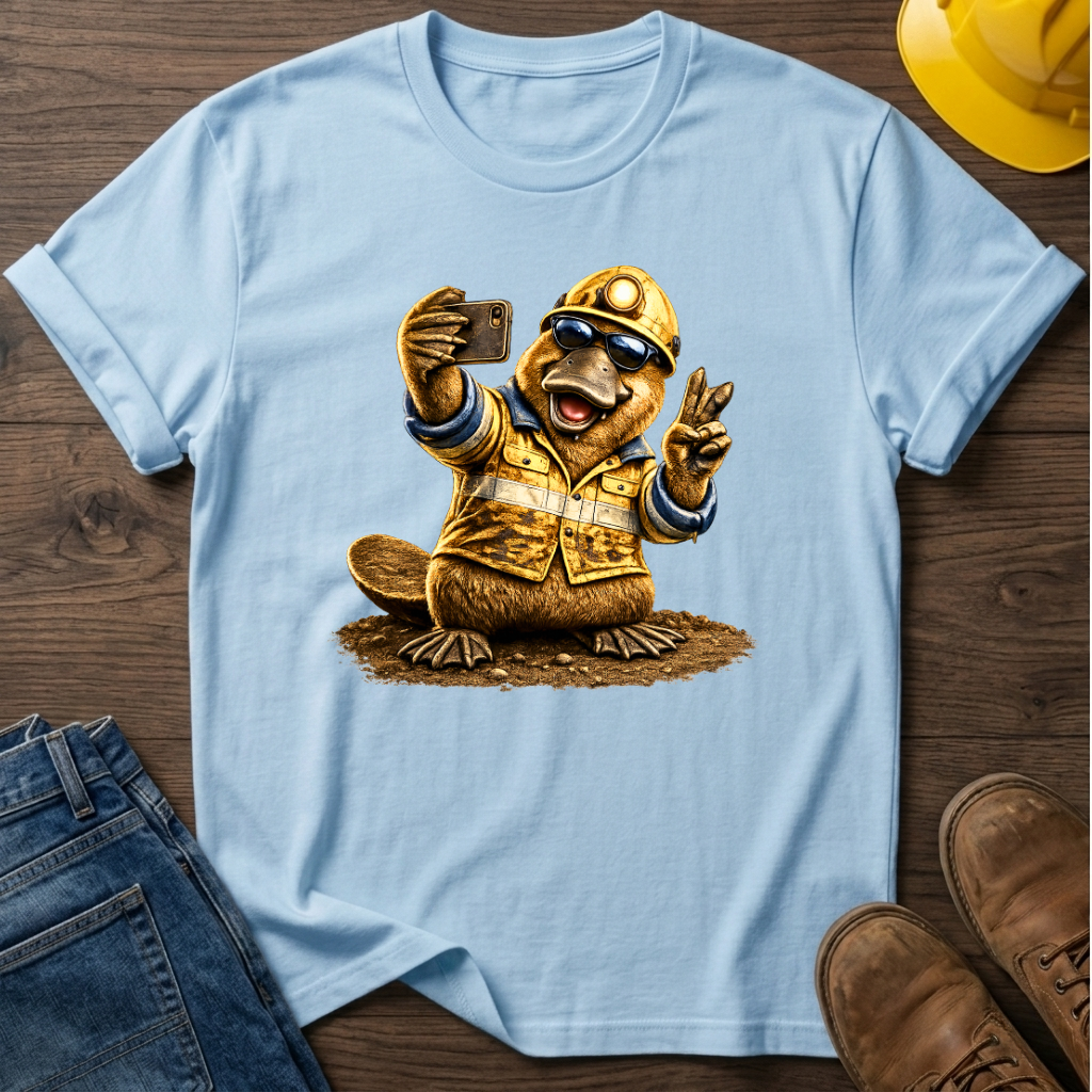 Platypus Miner Selfie T-Shirt