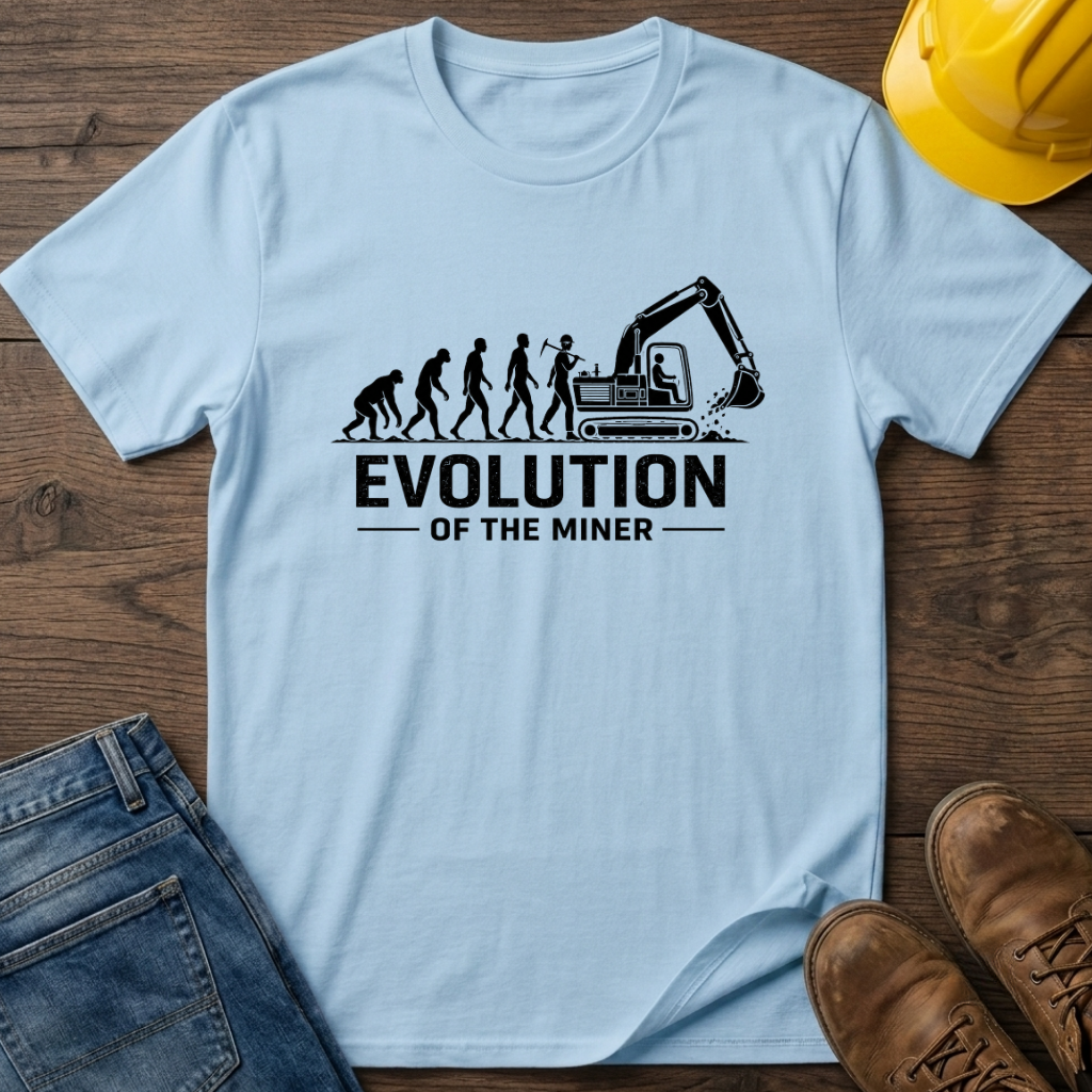 Evolution of The Miner T-Shirt