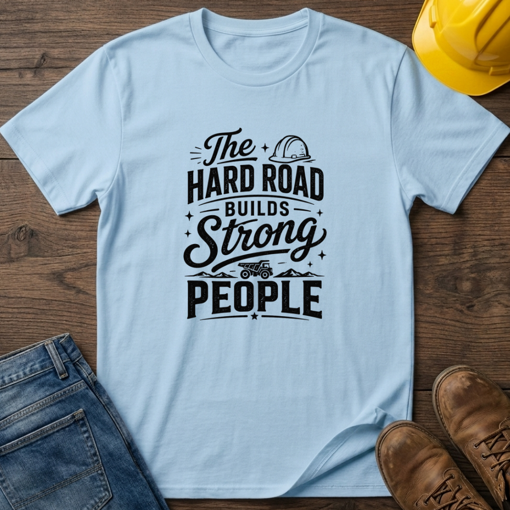 The Hard Road Builds Strong People T-Shirt