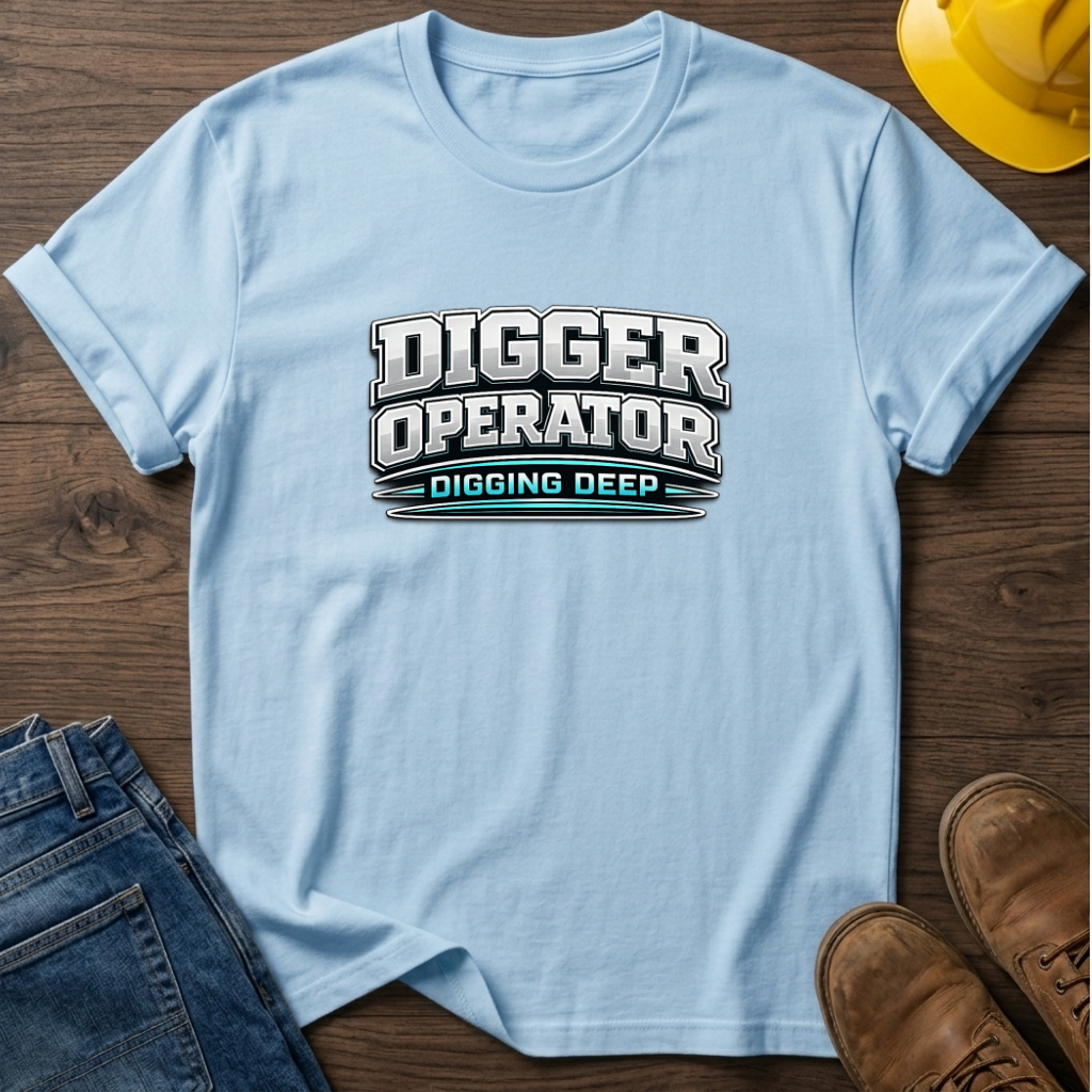 Digger Operator Digging Deep T-Shirt