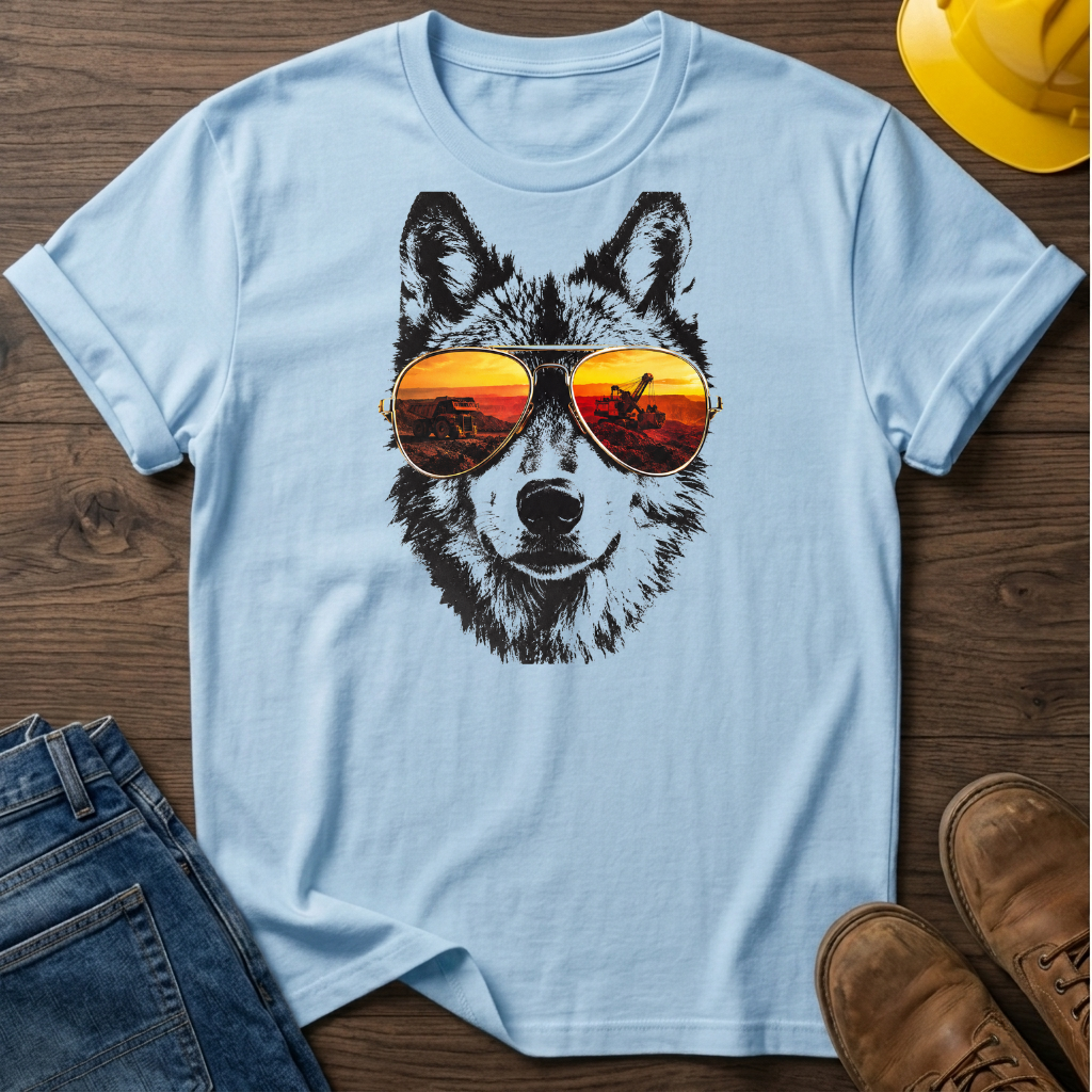 Wolf With Sunglasses T-Shirt