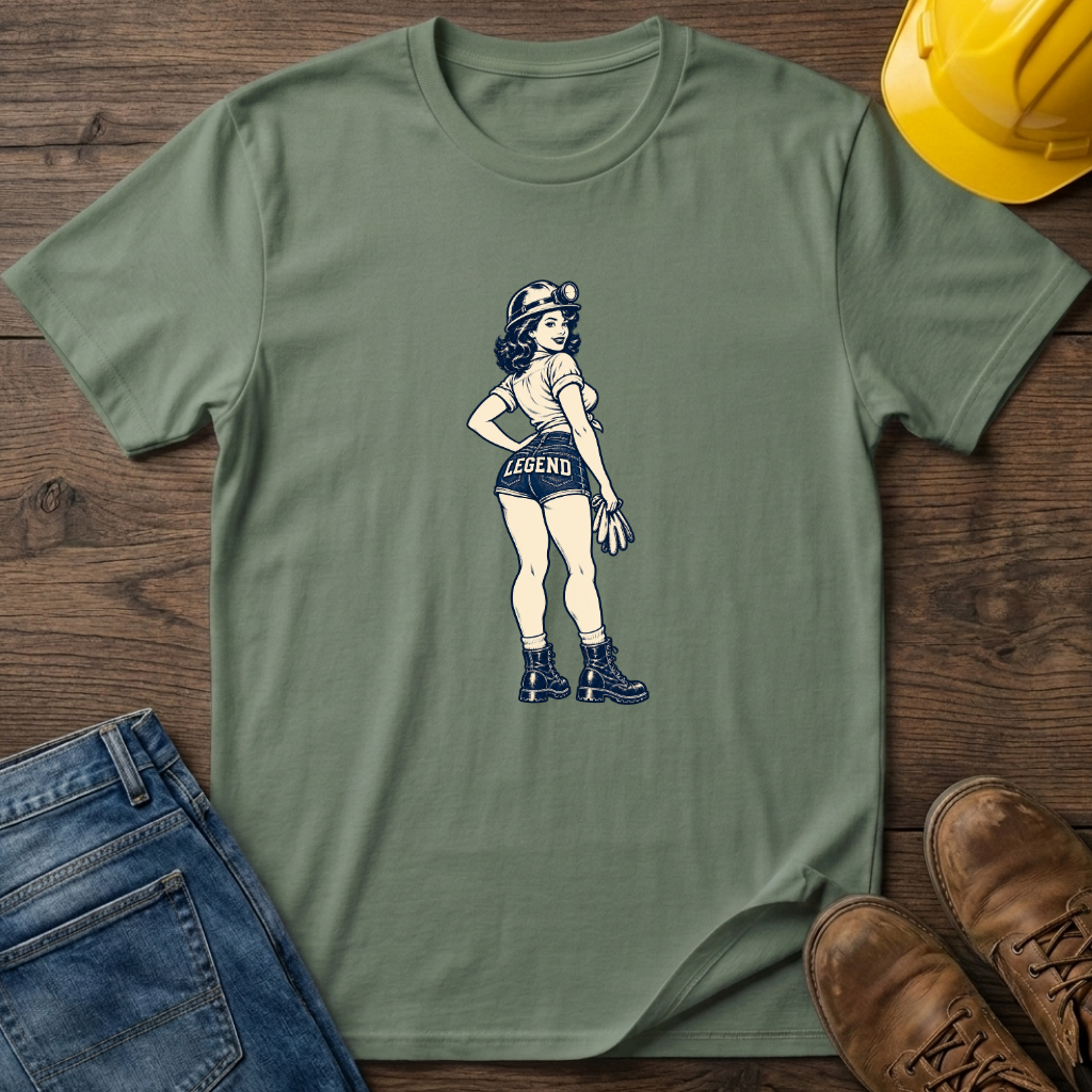 Mining Pinup Female T-Shirt
