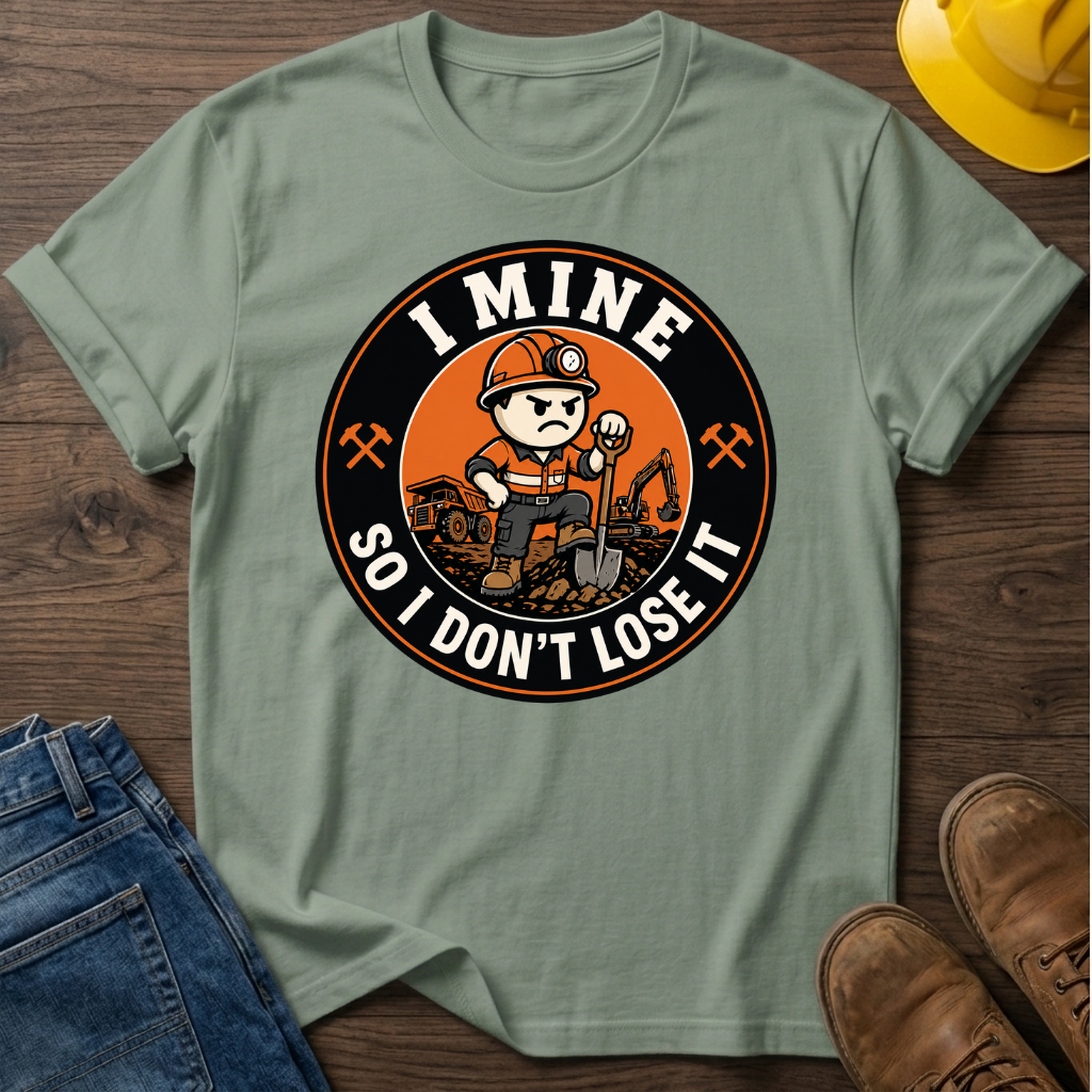 I Mine So I Don't Lose It Male T-Shirt