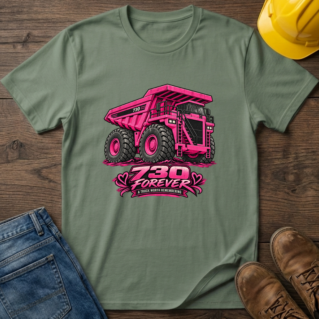 Pink Dump Truck 730 T-Shirt