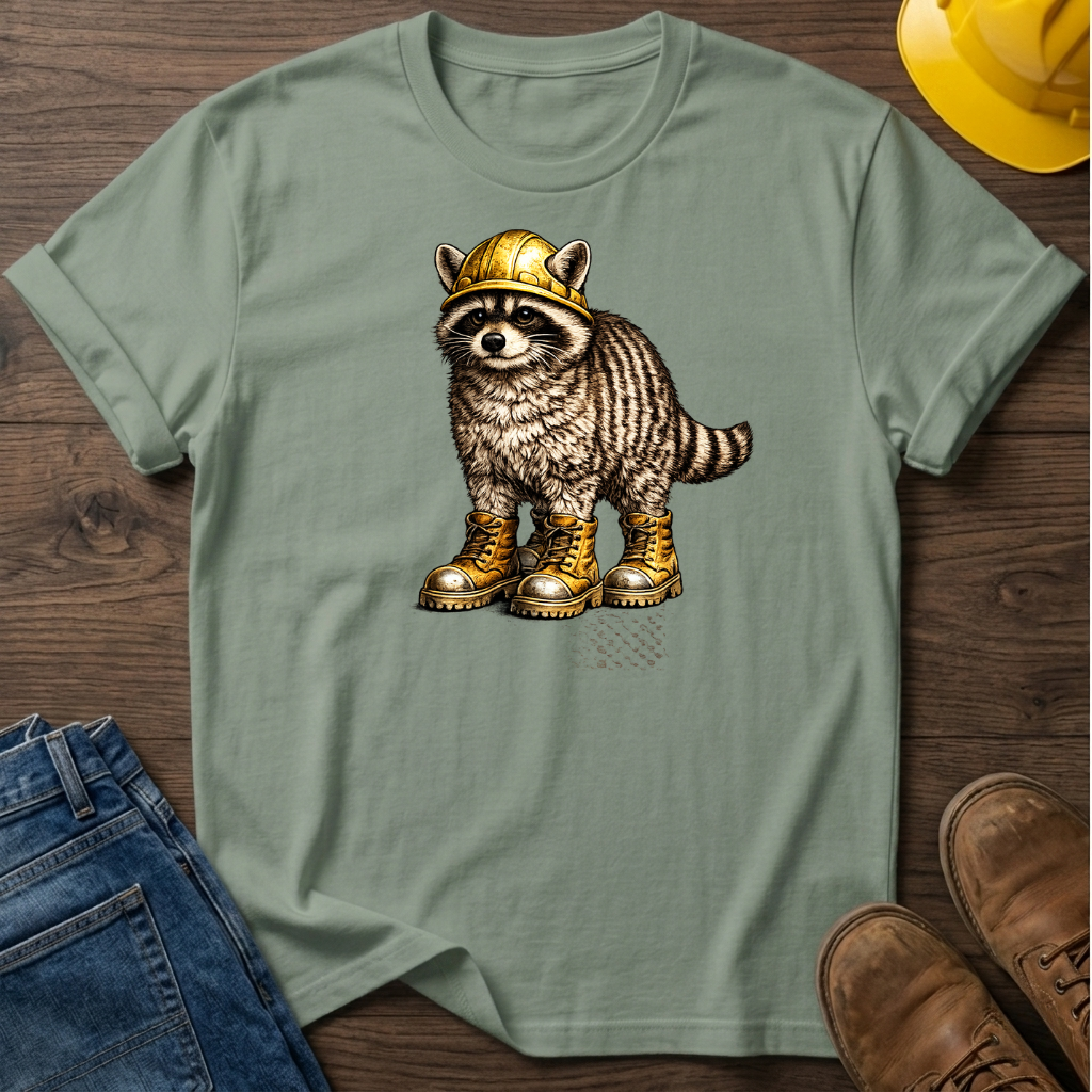Raccoon in Boots T-Shirt