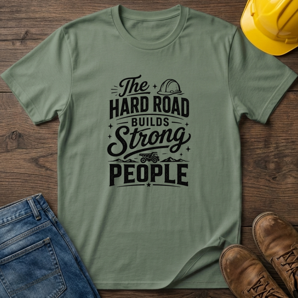 The Hard Road Builds Strong People T-Shirt