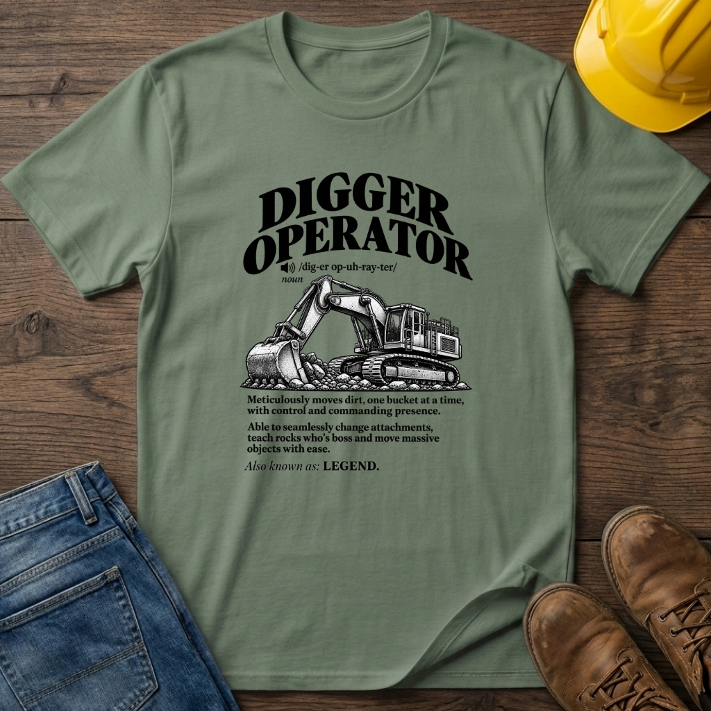 Digger Operator Definition #3 T-Shirt