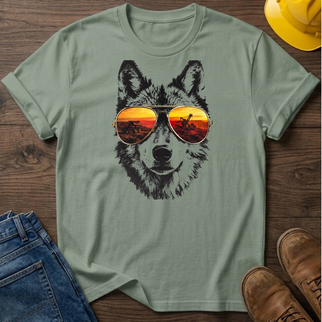 Wolf With Sunglasses T-Shirt