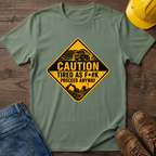 Caution Tired As F*#k T-Shirt