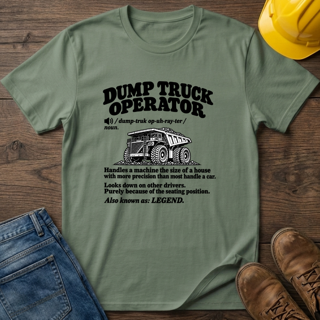 Dump Truck Operator Definition #2 T-Shirt