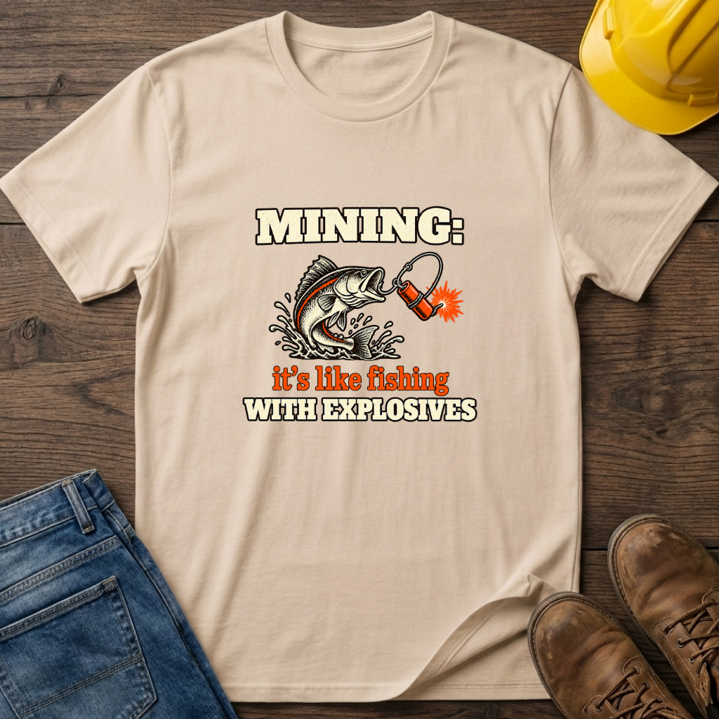 Mining Like Fishing T-Shirt