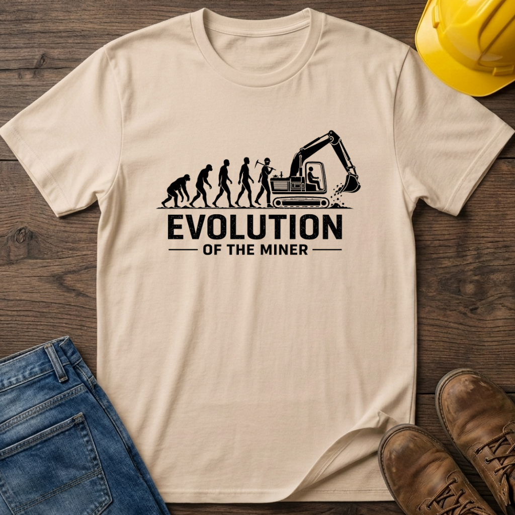 Evolution of The Miner T-Shirt