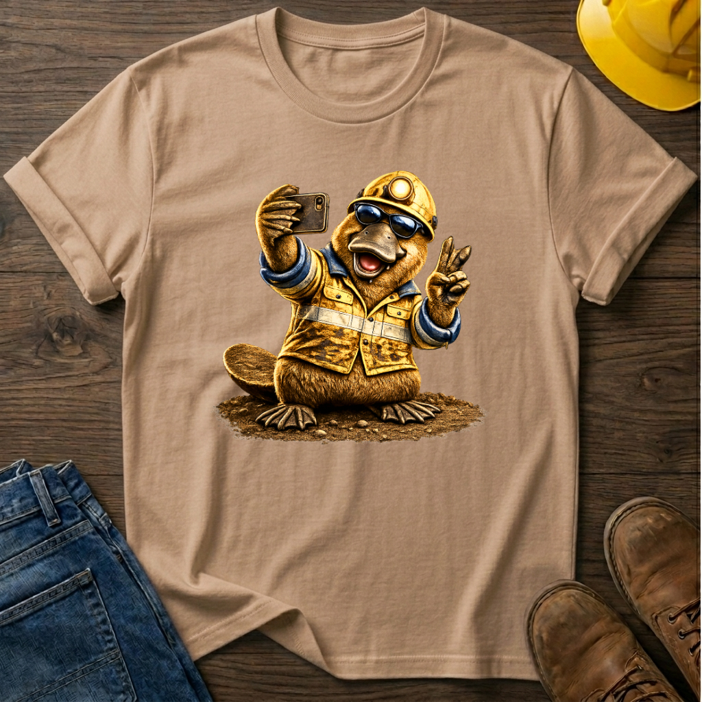 Platypus Miner Selfie T-Shirt