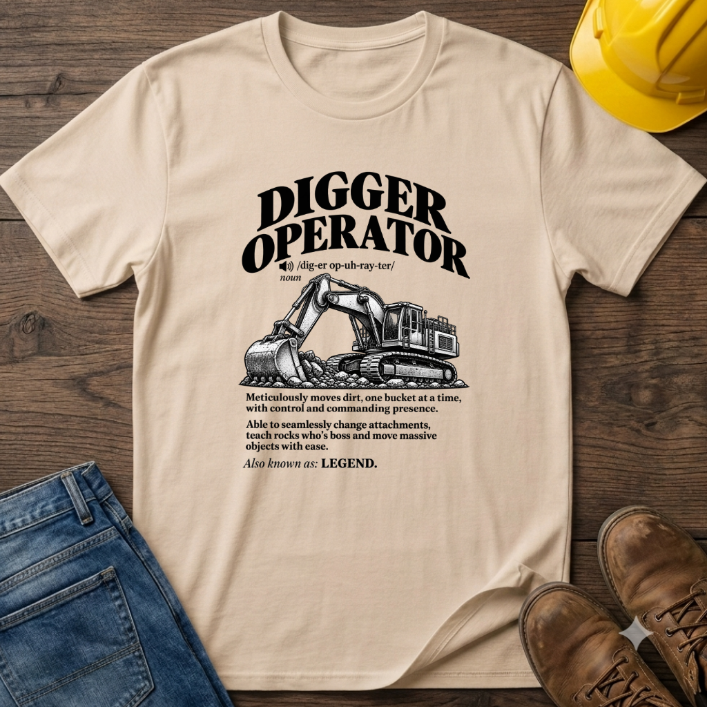 Digger Operator Definition #3 T-Shirt