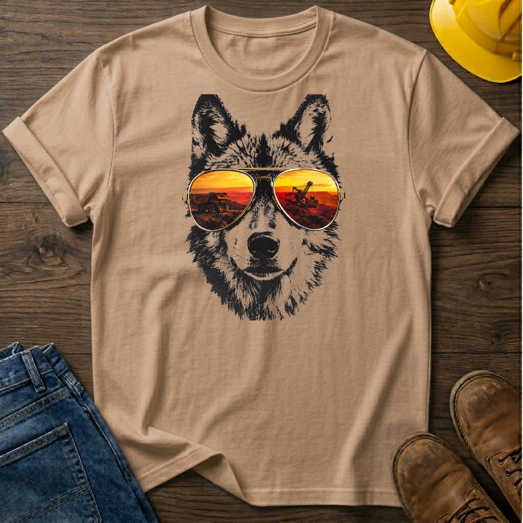 Wolf With Sunglasses T-Shirt