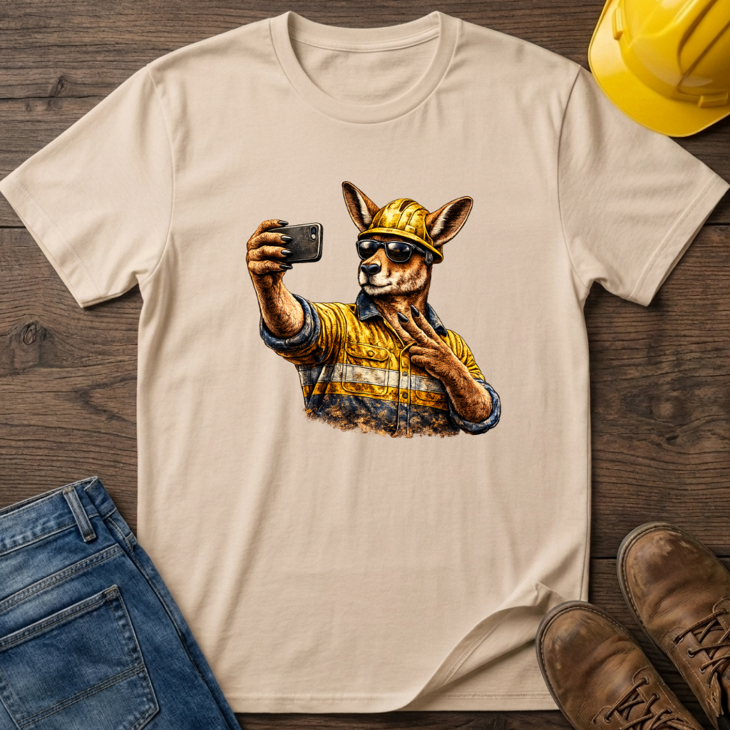Kangaroo Selfie T-Shirt
