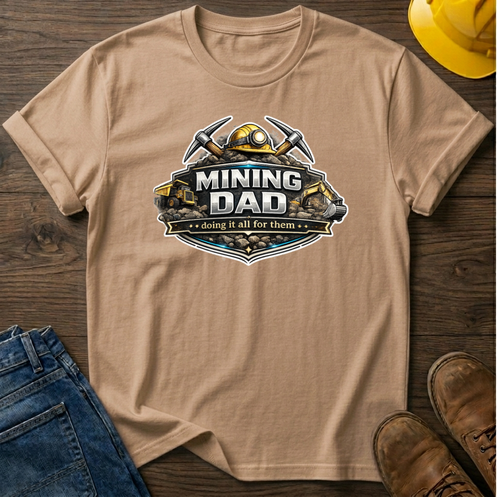 Mining Dad Doing It For Them T-Shirt