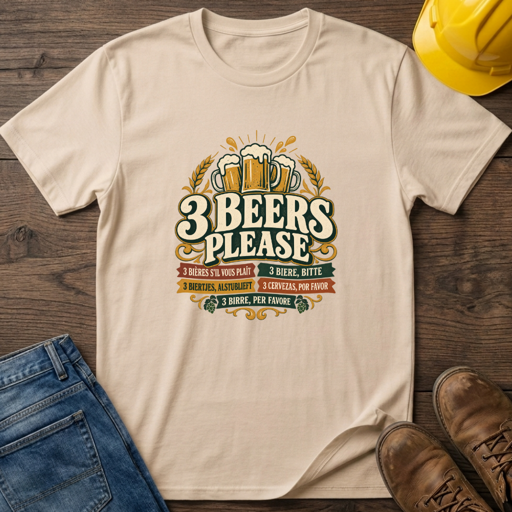 3 Beers Please T-Shirt