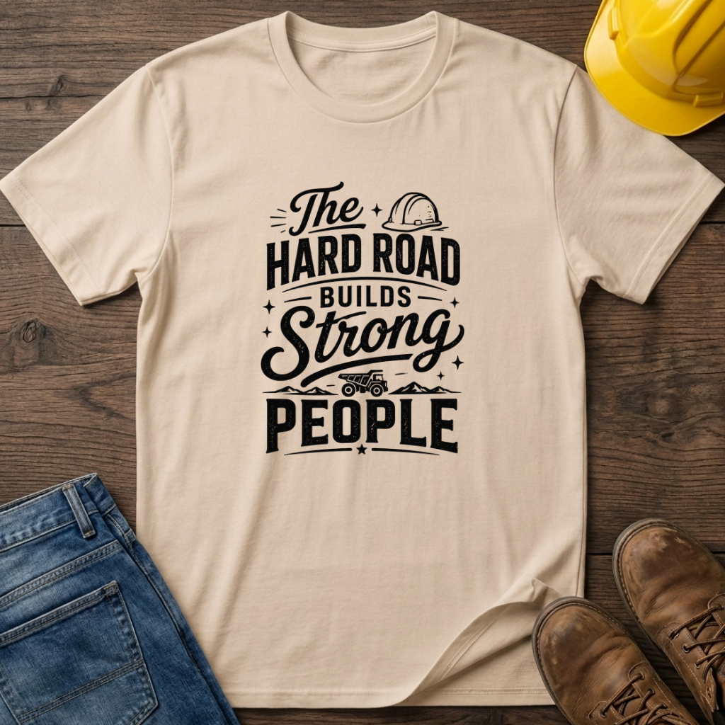 The Hard Road Builds Strong People T-Shirt