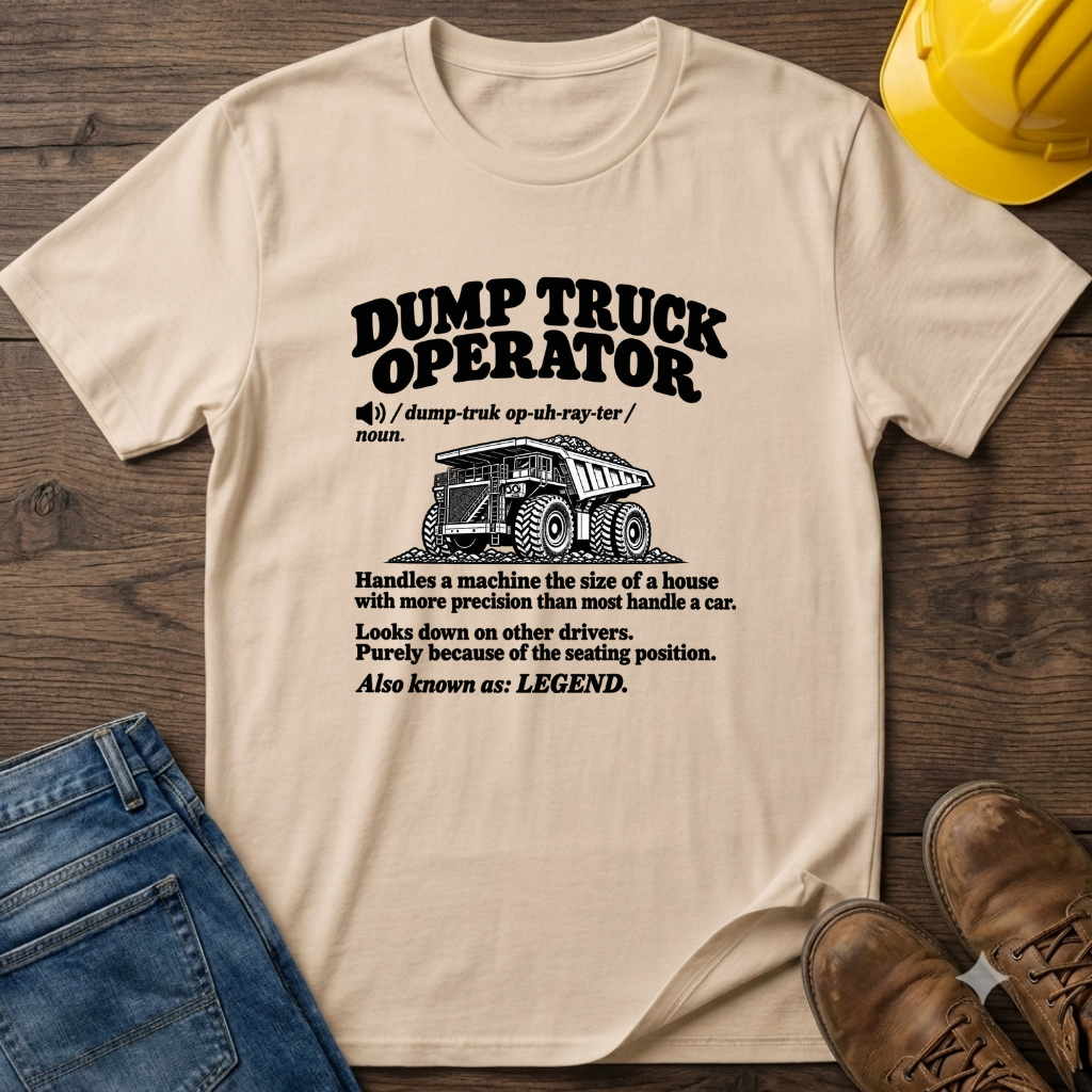 Dump Truck Operator Definition #2 T-Shirt