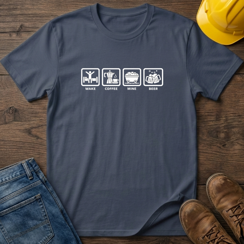 Wake Coffee Mine Beer T-Shirt